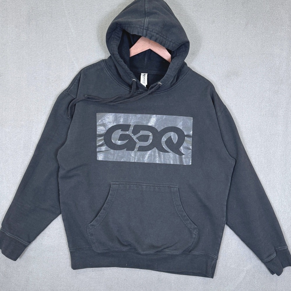 GDQ Hoodie Men L Black Graphic Pullover Games Done Quick Independent
